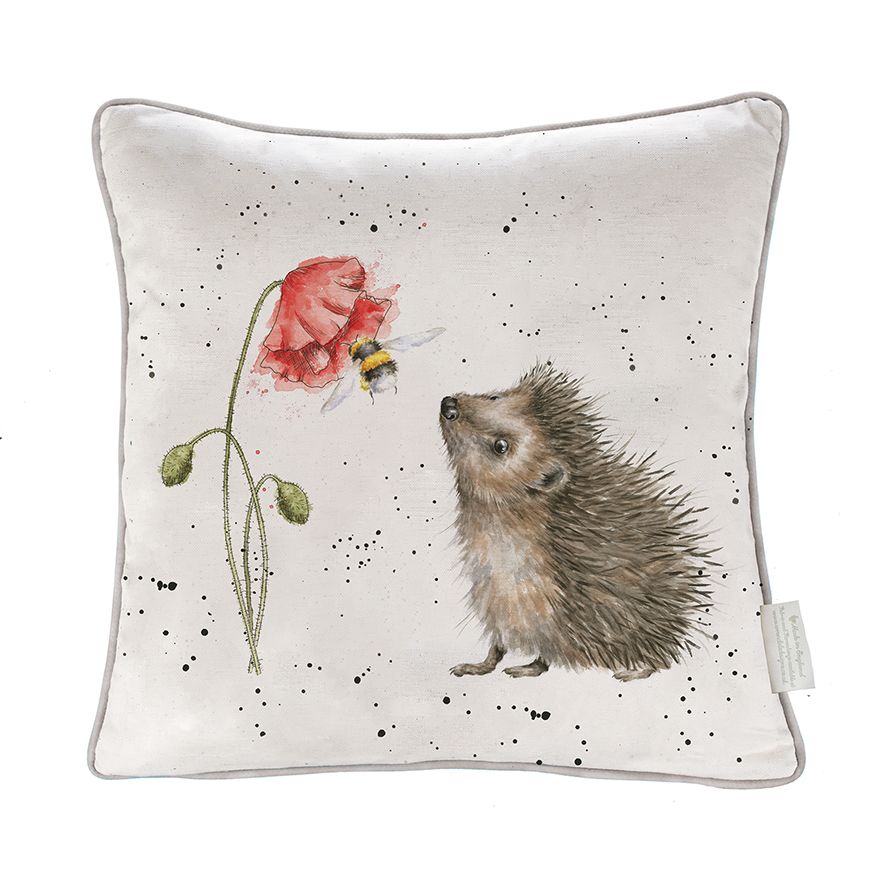 Wrendale 'Awakening' Hedgehog Square Cushion