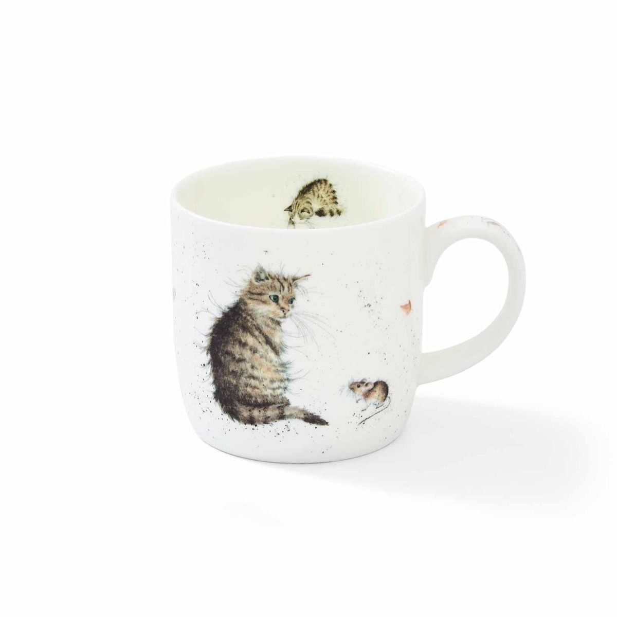 Wrendale 'Cat and Mouse' Cat Mug