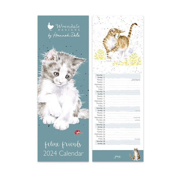 Wrendale 2024 Feline Friends Slim Calendar – Sam Turner & Sons