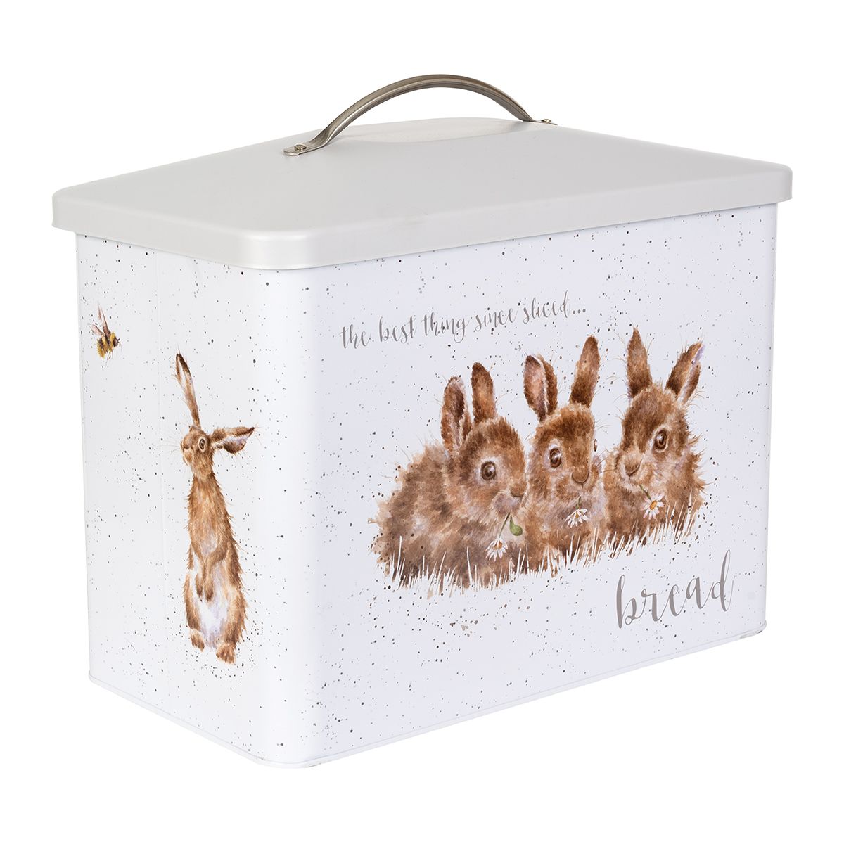 Wrendale 'The Country Set' Grey Bread Bin