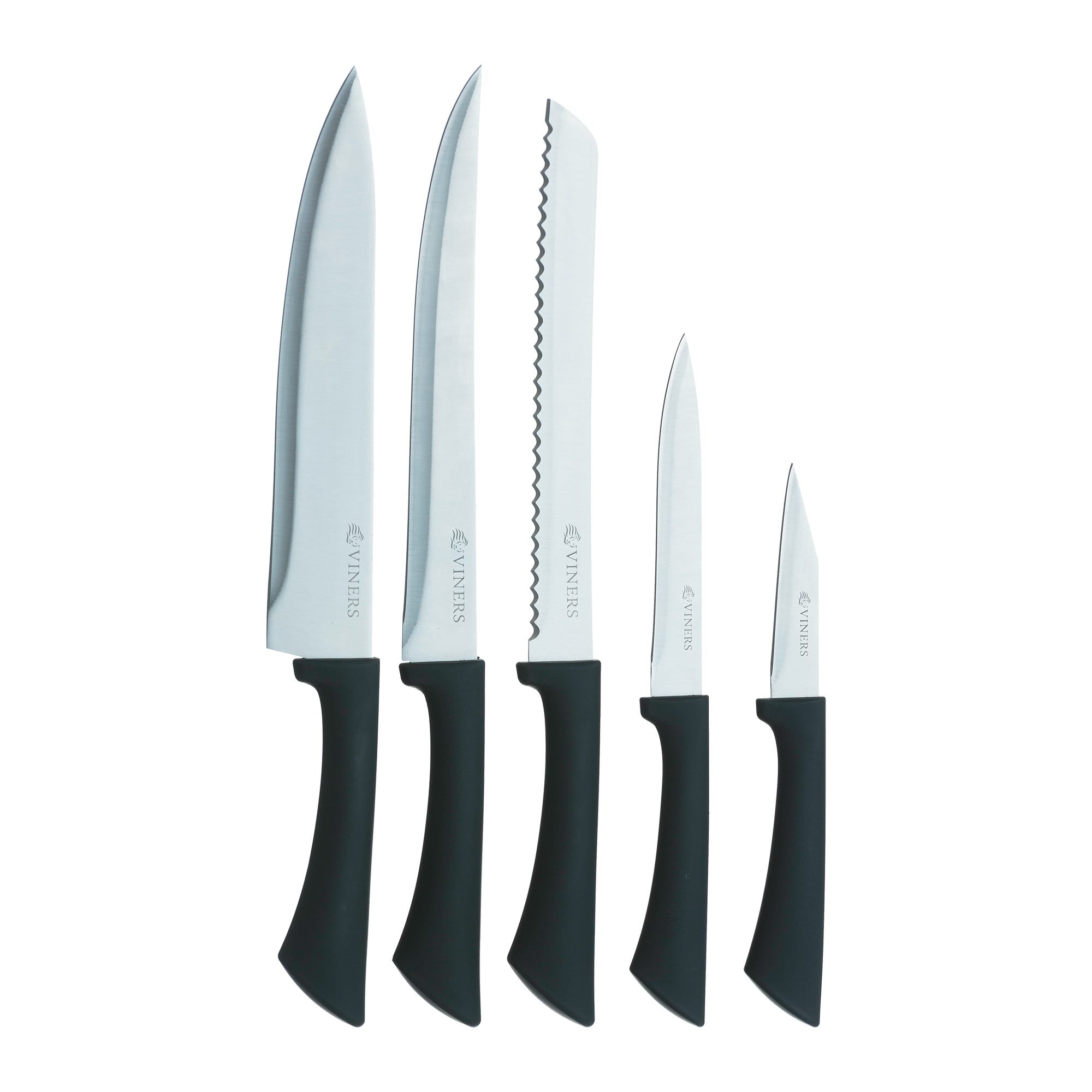 Viners 6 Piece Stainless Steel Knife Block Set