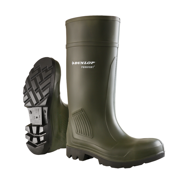 Dunlop Purofort Professional Safety Wellington Boots | Green – Sam ...