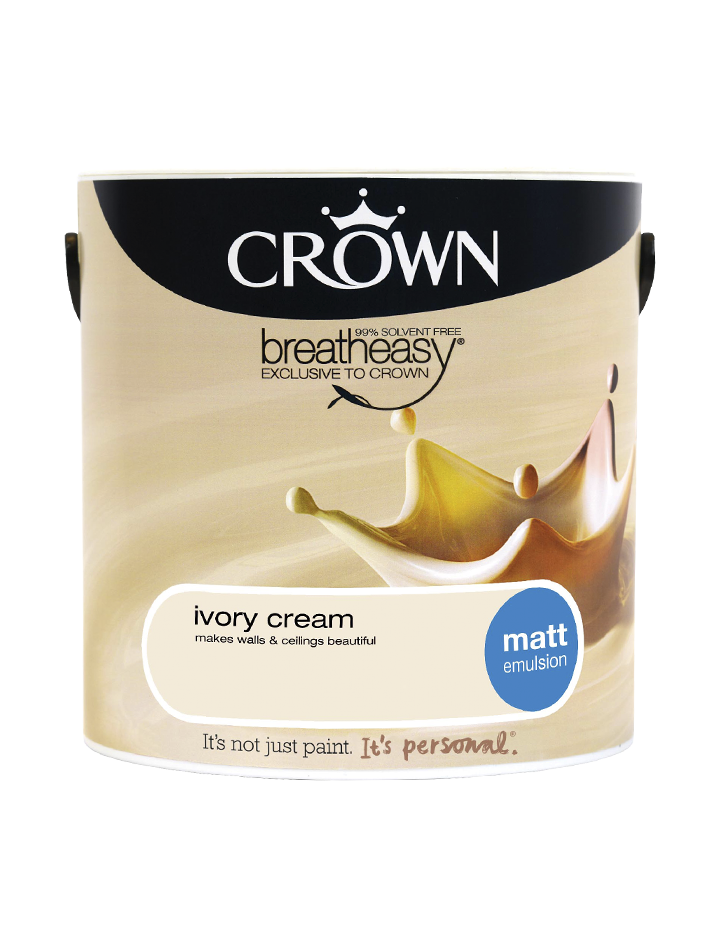 Crown Paints Matt Breatheasy Coloured Emulsion 2.5kg