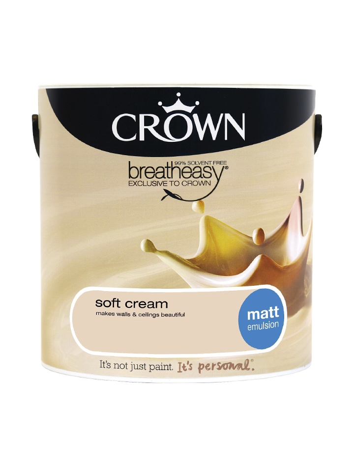 Crown Paints Matt Breatheasy Coloured Emulsion 2.5kg