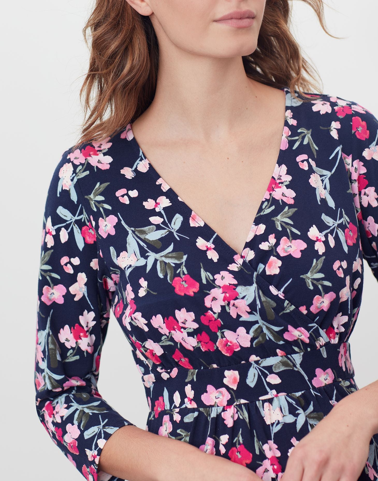 Joules Jude Print Wrap Dress