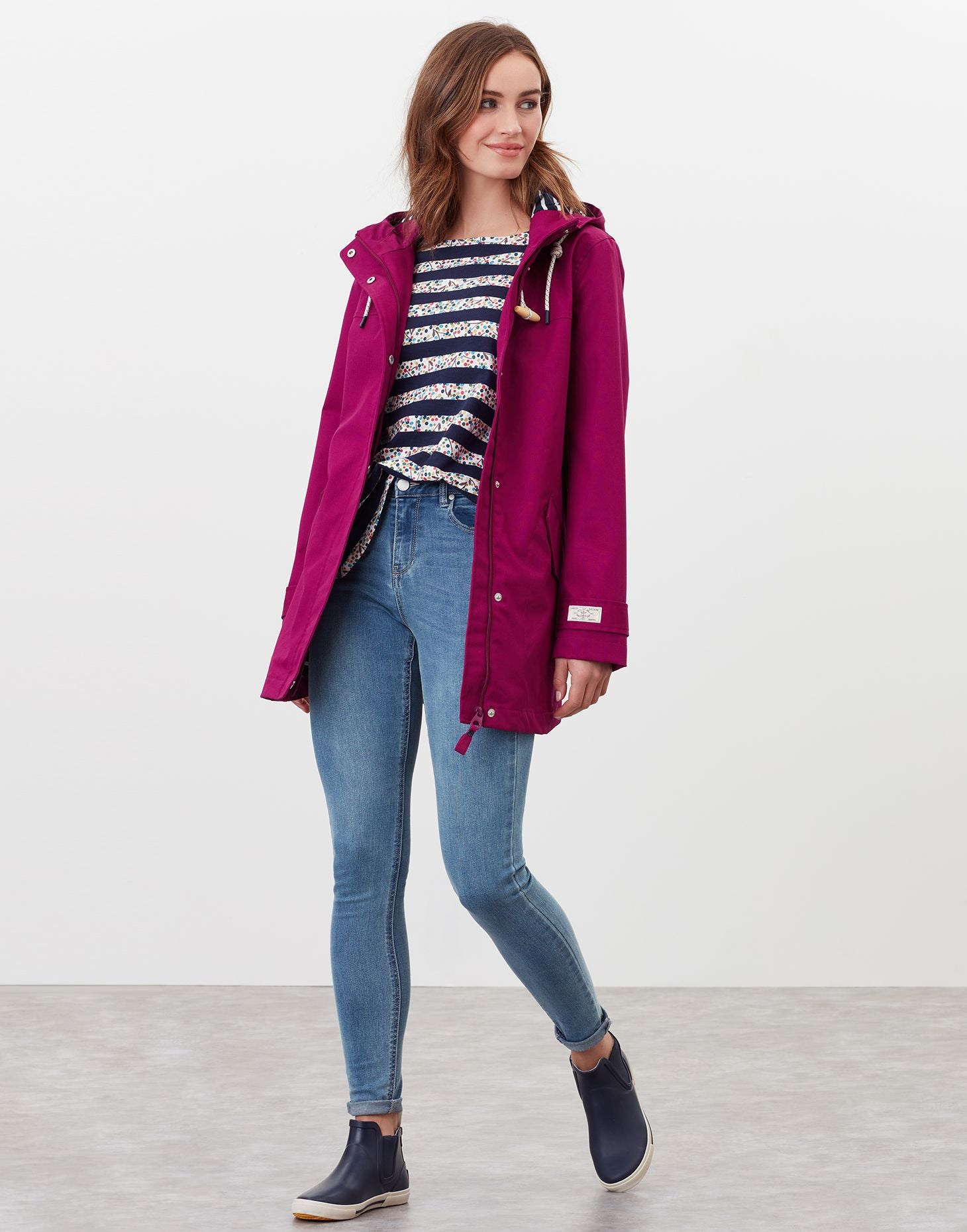 Joules coast jacket outlet berry