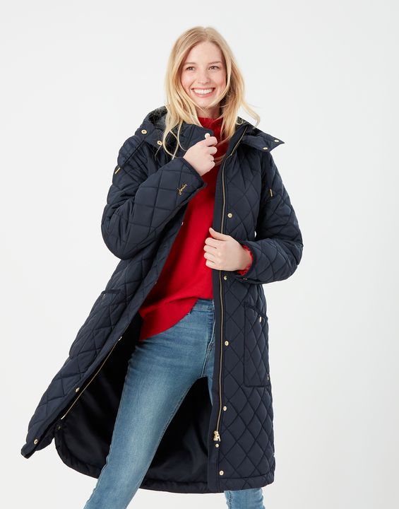 Quilted Longline Padded Coat