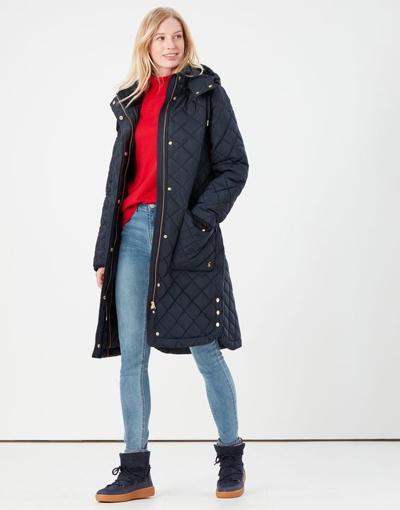 Chatham longline padded top jacket with removable hood