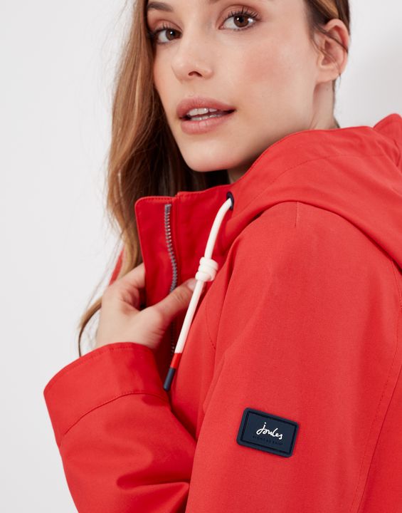 Joules red coast waterproof 2025 jacket