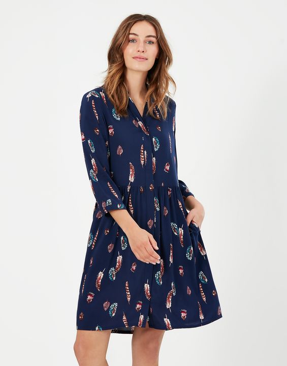 Joules Karis Concealed Placket Shirt Dress