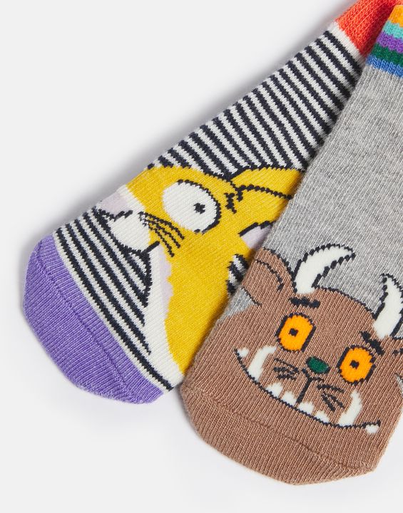 Joules Gruffalo Neat Feet 2 Pack Character Socks