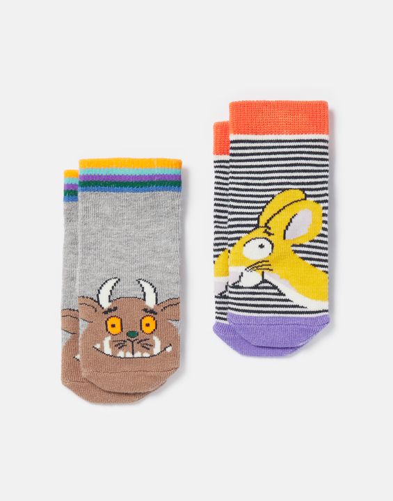 Joules Gruffalo Neat Feet 2 Pack Character Socks