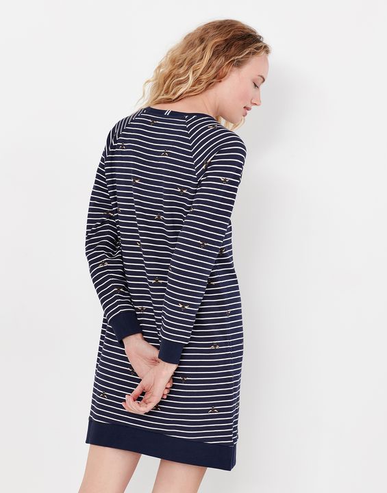 Joules long sale sleeve sweat dress