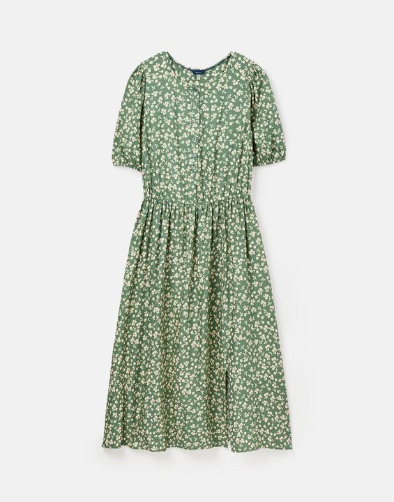 Joules Adele Button Down Tiered Dress