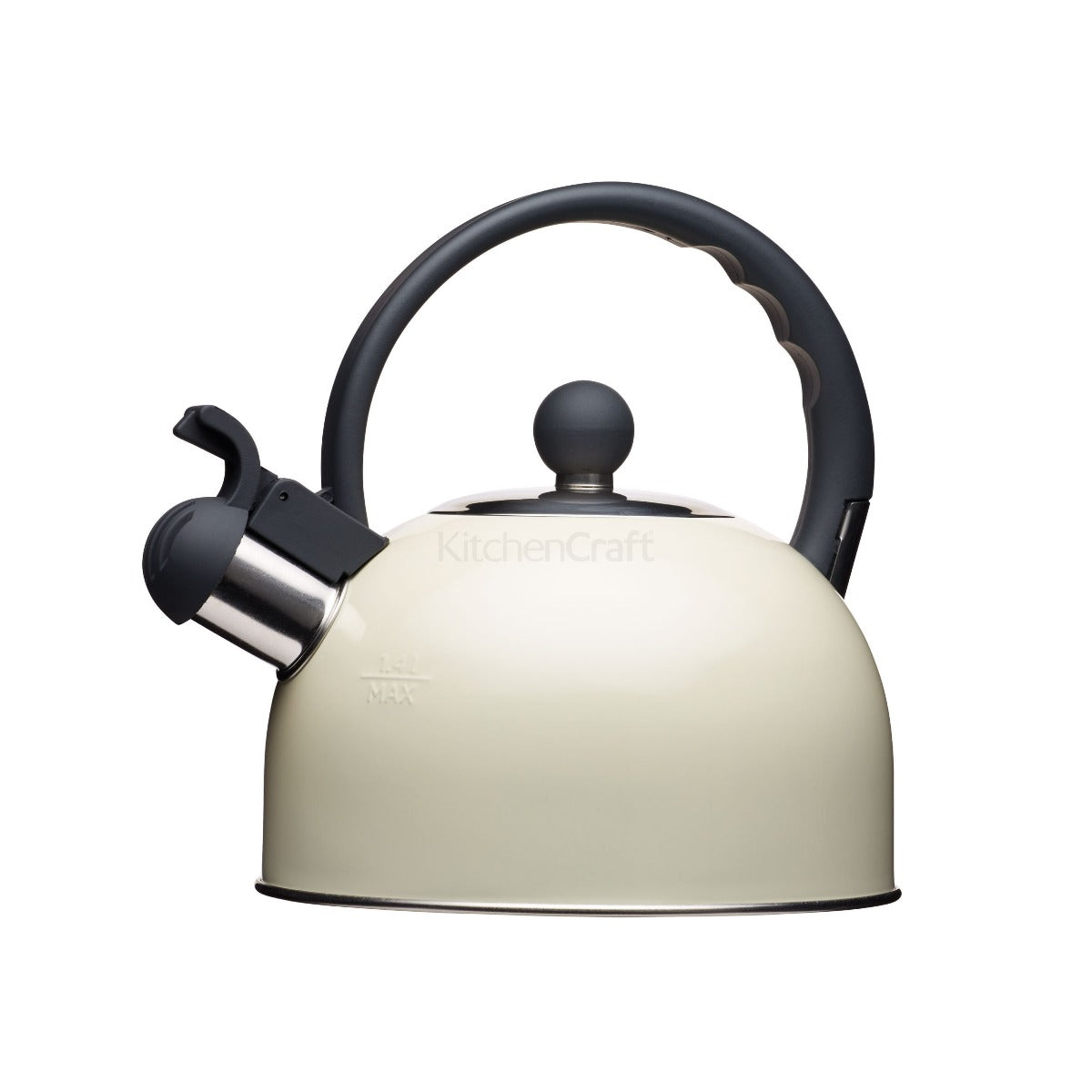 Living Nostalgia by KitchenCraft Antique Cream Traditional Whistling Kettle 1.4L