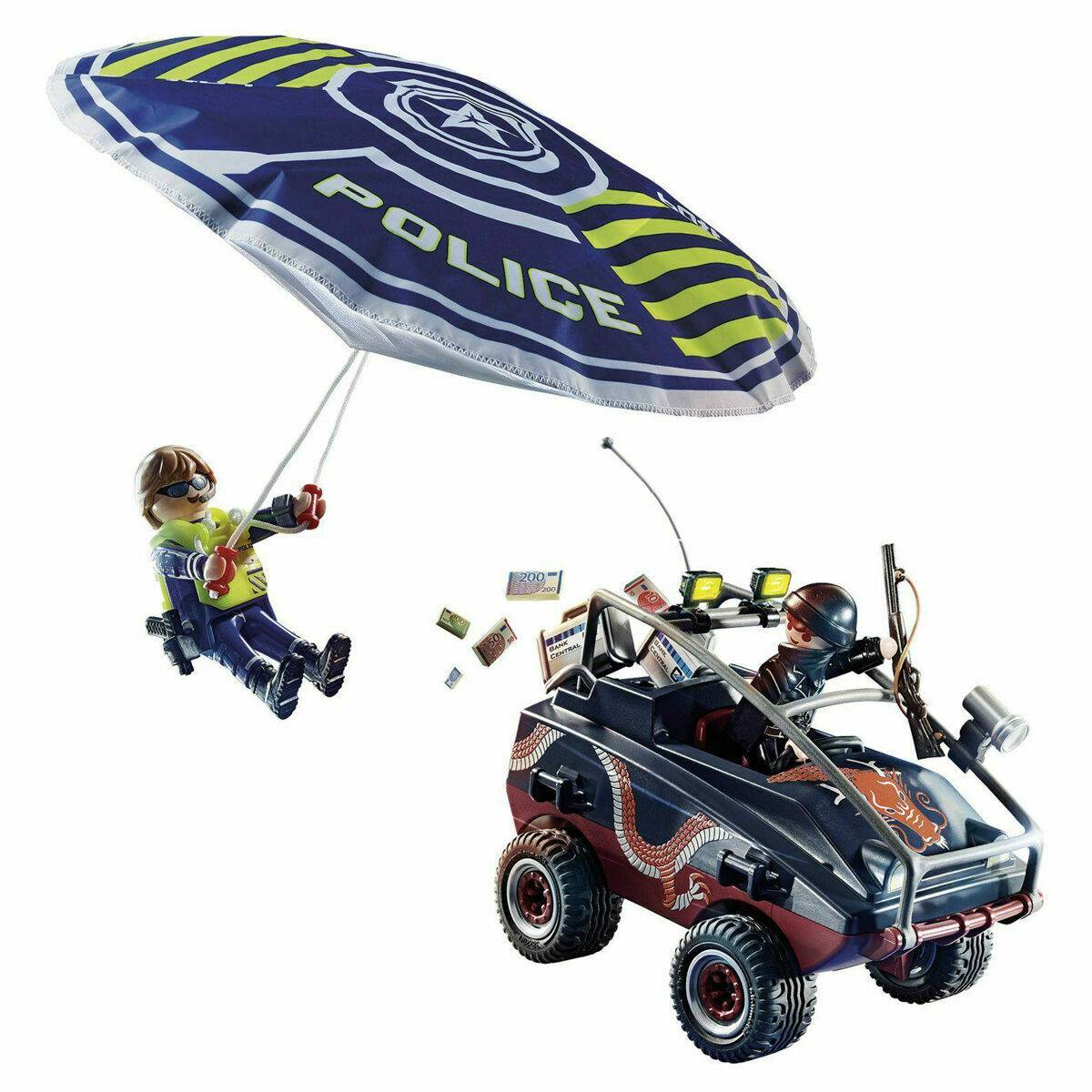 Playmobil City Action Police Parachute with Amphibious Vehicle 70781