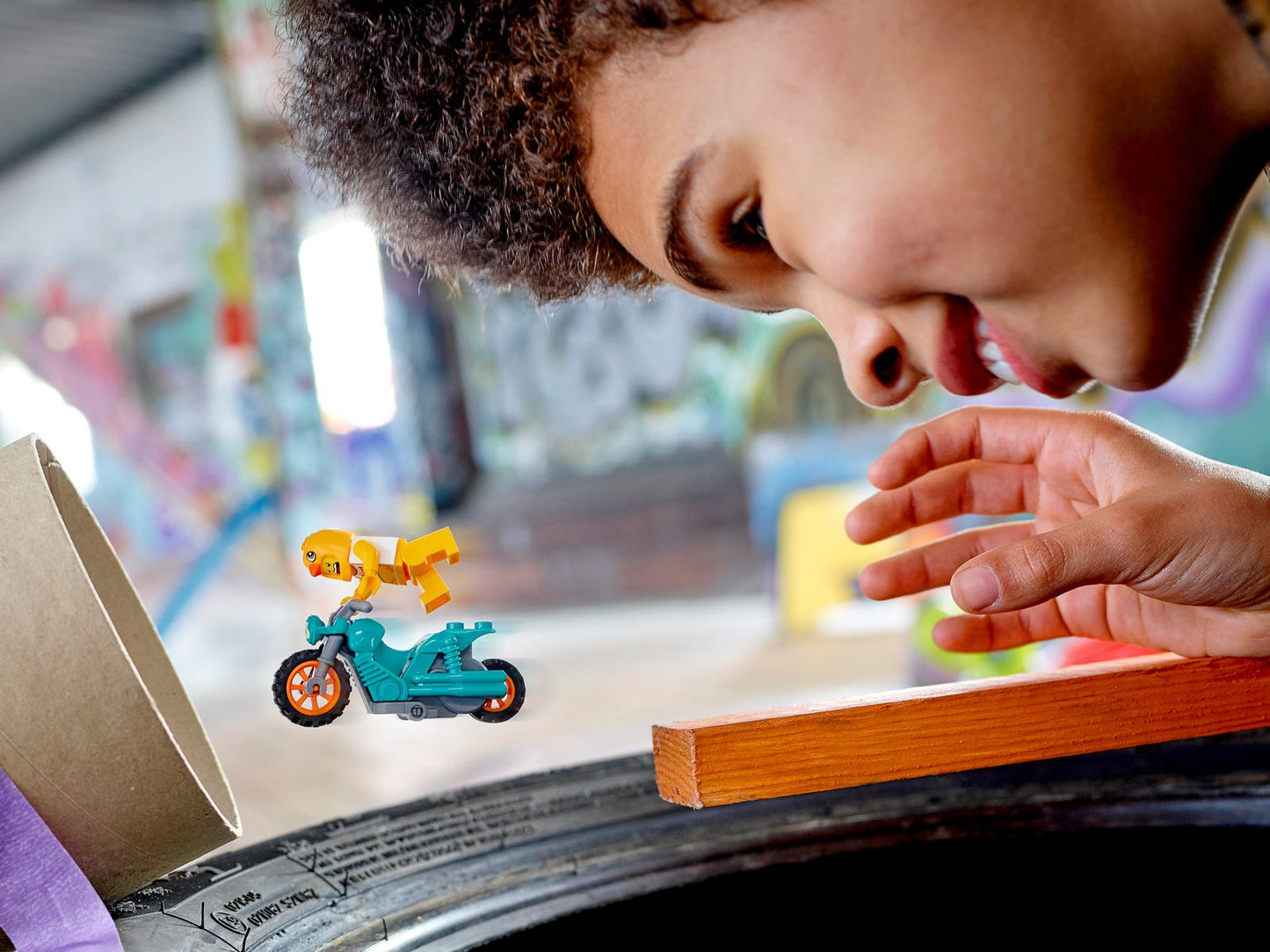 Lego City Chicken Stunt Bike