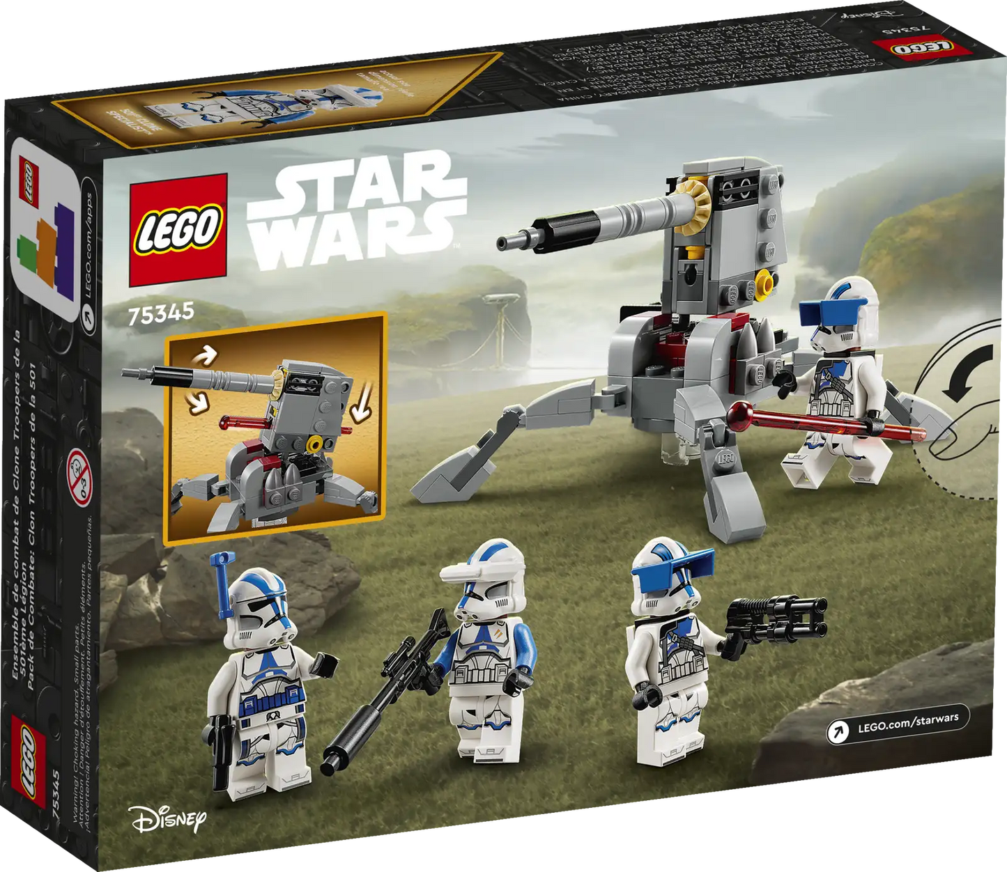 Lego Star Wars 501st Clone Trooper Battle Pack 75345