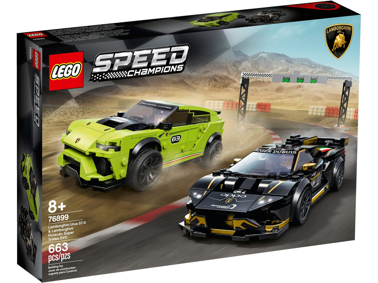 Lego Speed Champions Lamborghini Urus ST-X & Huracán Super Trofeo EVO 76899