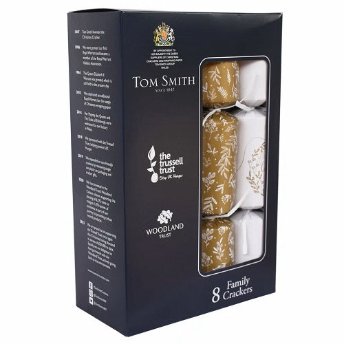 Tom Smith Family Christmas Crackers Gold 8-Pack