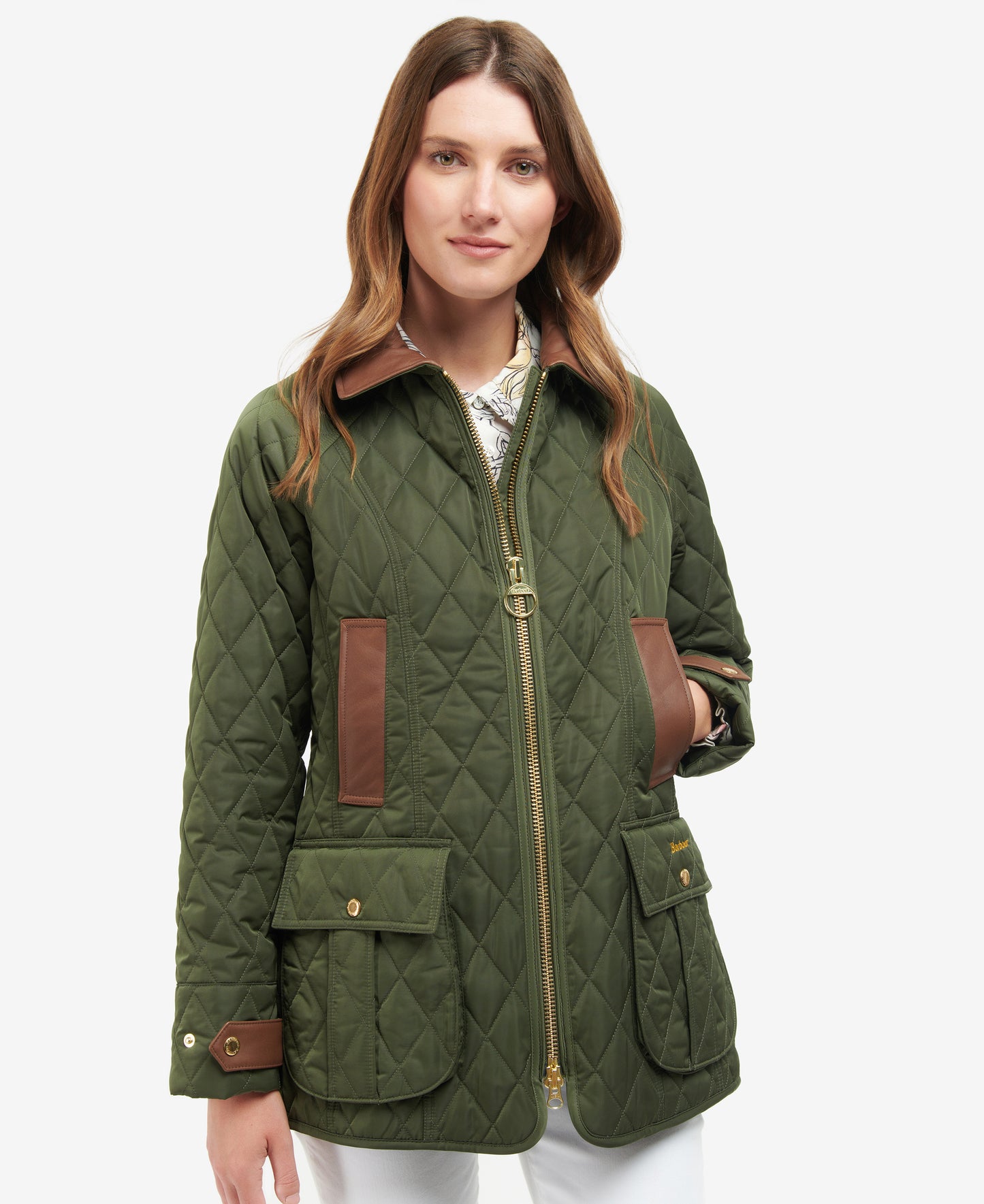 Barbour Premium Beadnell Quilted Jacket - Olive/Ancient