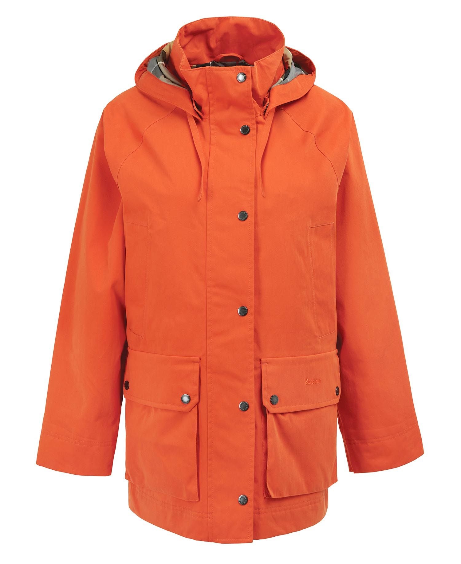 Barbour waterproof hot sale jacket Orange