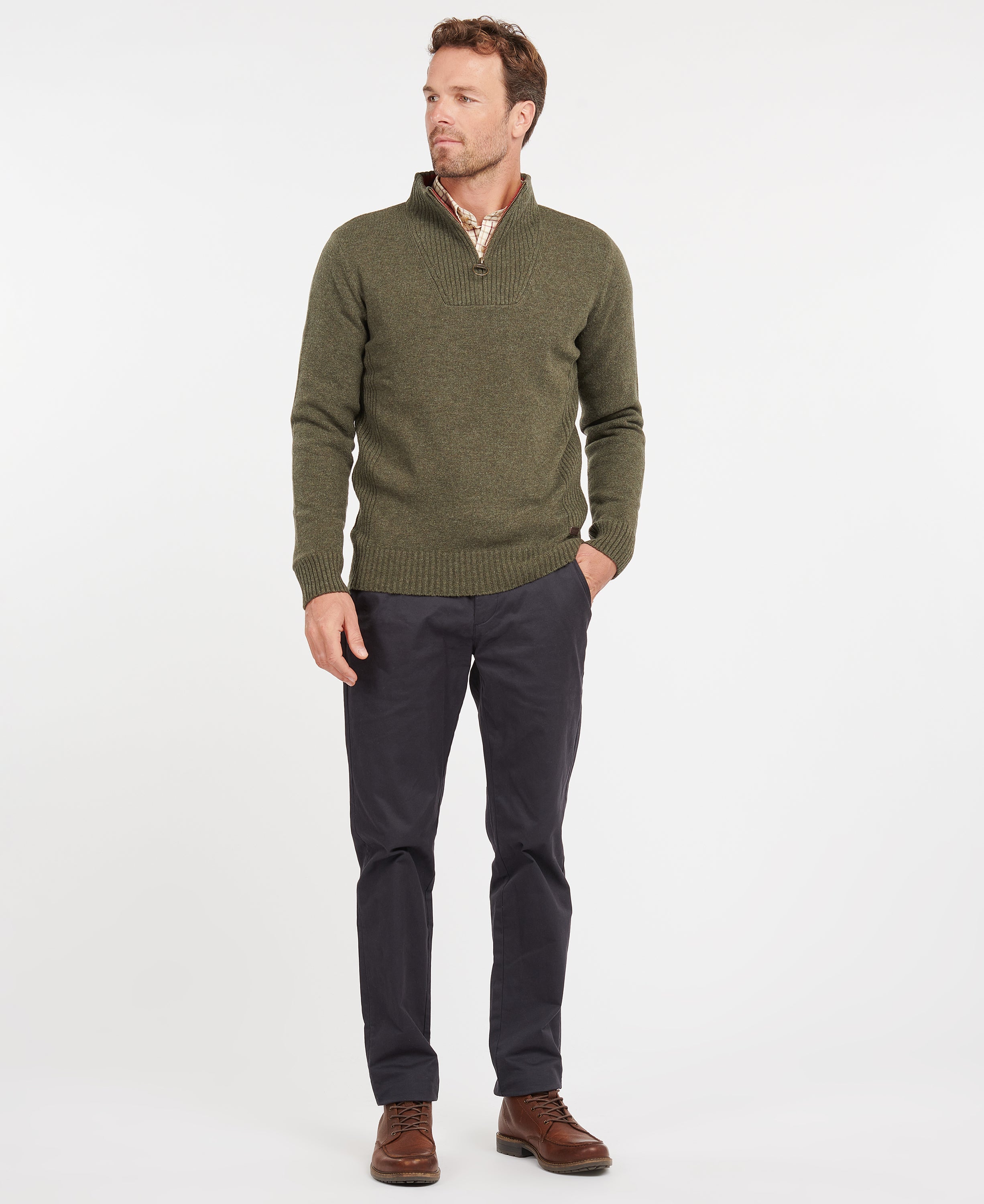 Barbour nelson essential half clearance zip jumper