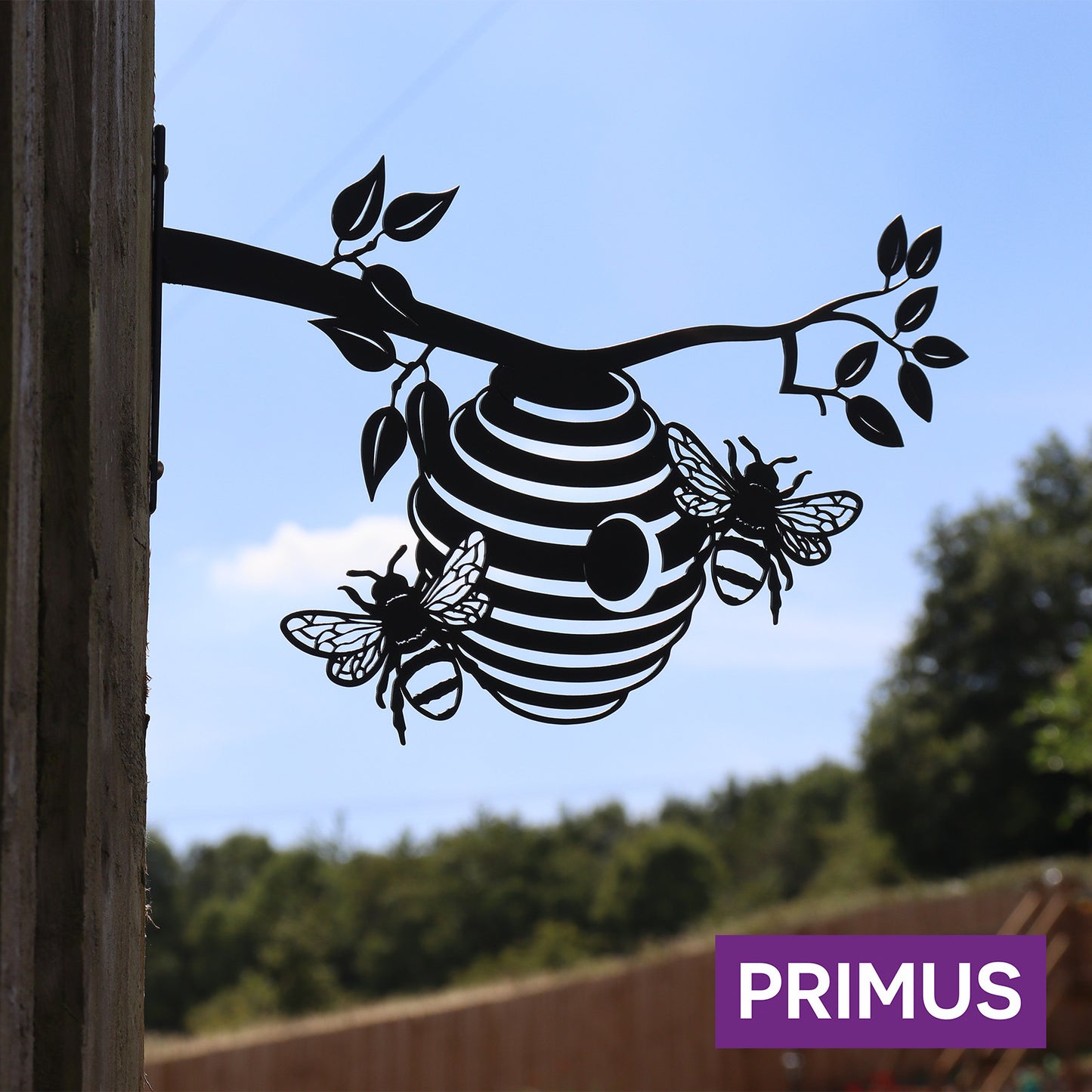 Primus Metal Beehive Tree Silhouette