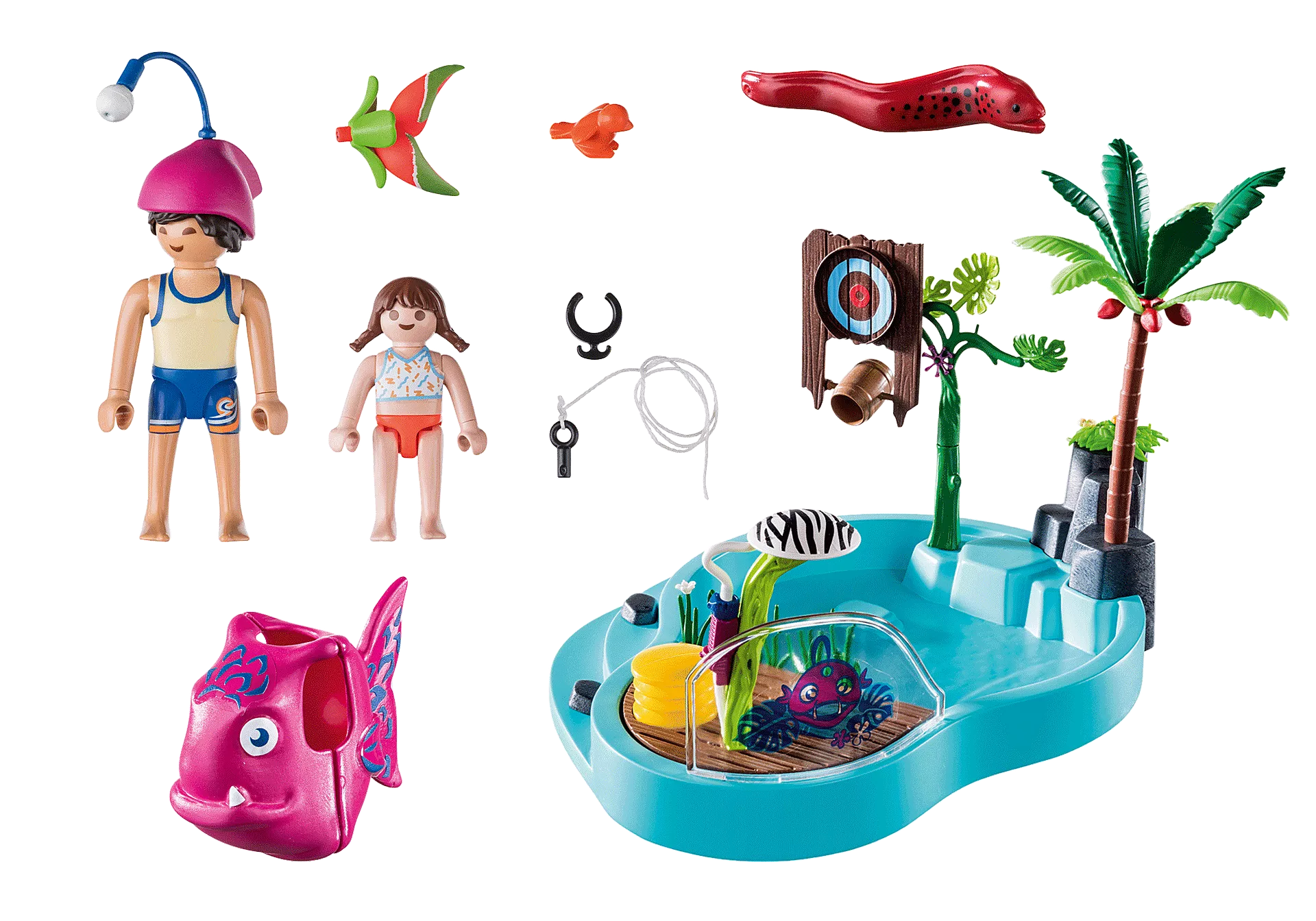 Playmobil Aqua Park Small Pool with Water Sprayer 70610 – Sam