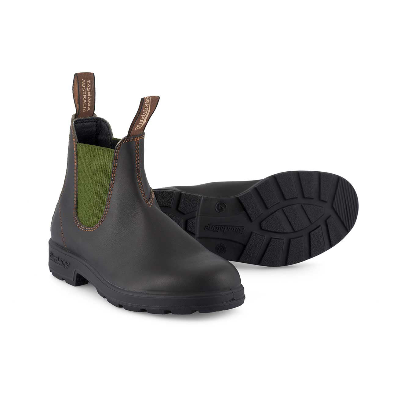 Blundstone 519 Chelsea Boots in Stout Brown Olive Sam Turner Sons