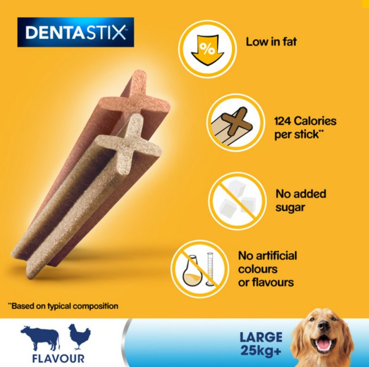 Pedigree DentaStix Daily Dental Chews Large Dog 4 Sticks