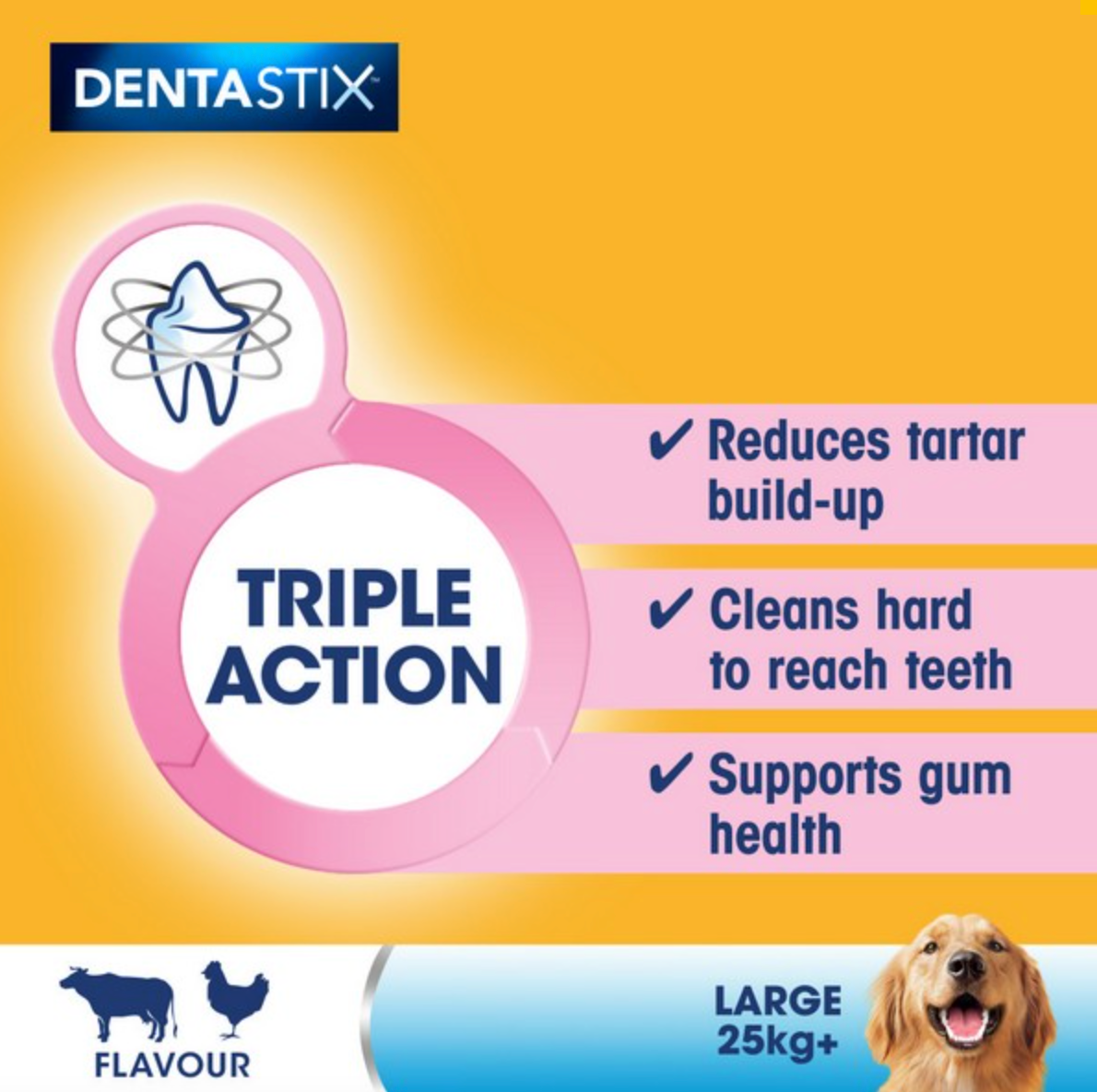 Pedigree DentaStix Daily Dental Chews Large Dog 4 Sticks