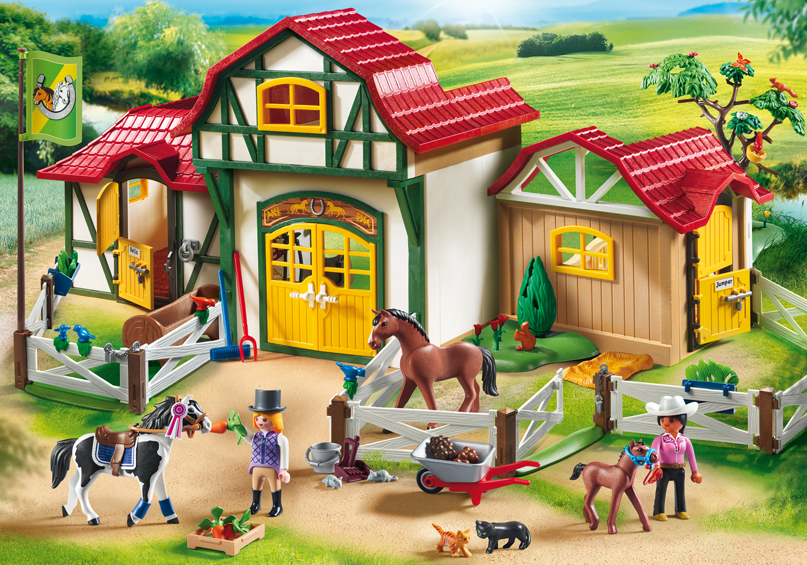 Playmobil pony cheap stable