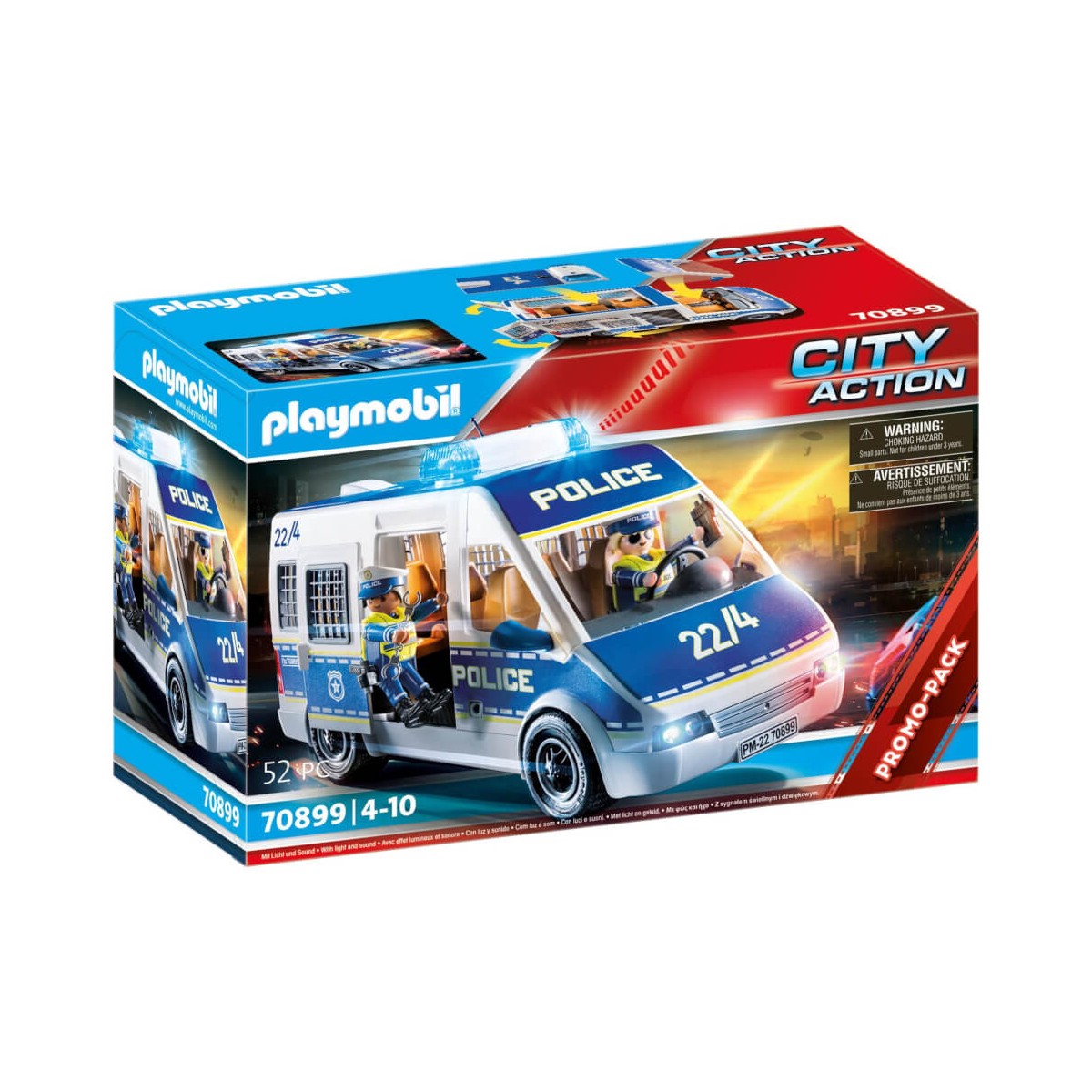 Playmobil City Action Police Van with Lights and Sound 70899