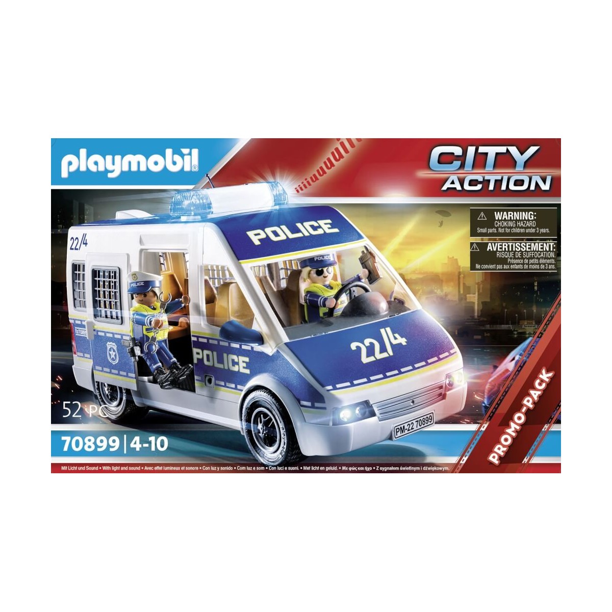 Playmobil City Action Police Van with Lights and Sound 70899