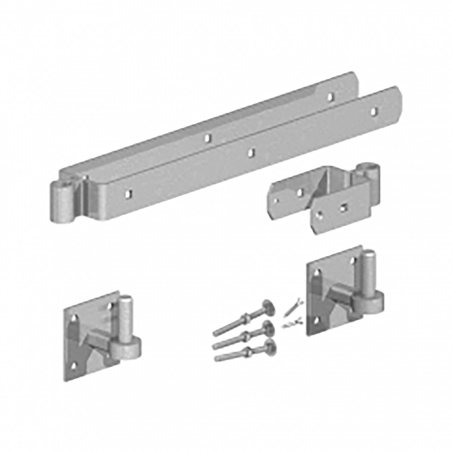 Birkdale GATEMATE Field Gate Double Strap Hinge Set With Hooks On Plat ...