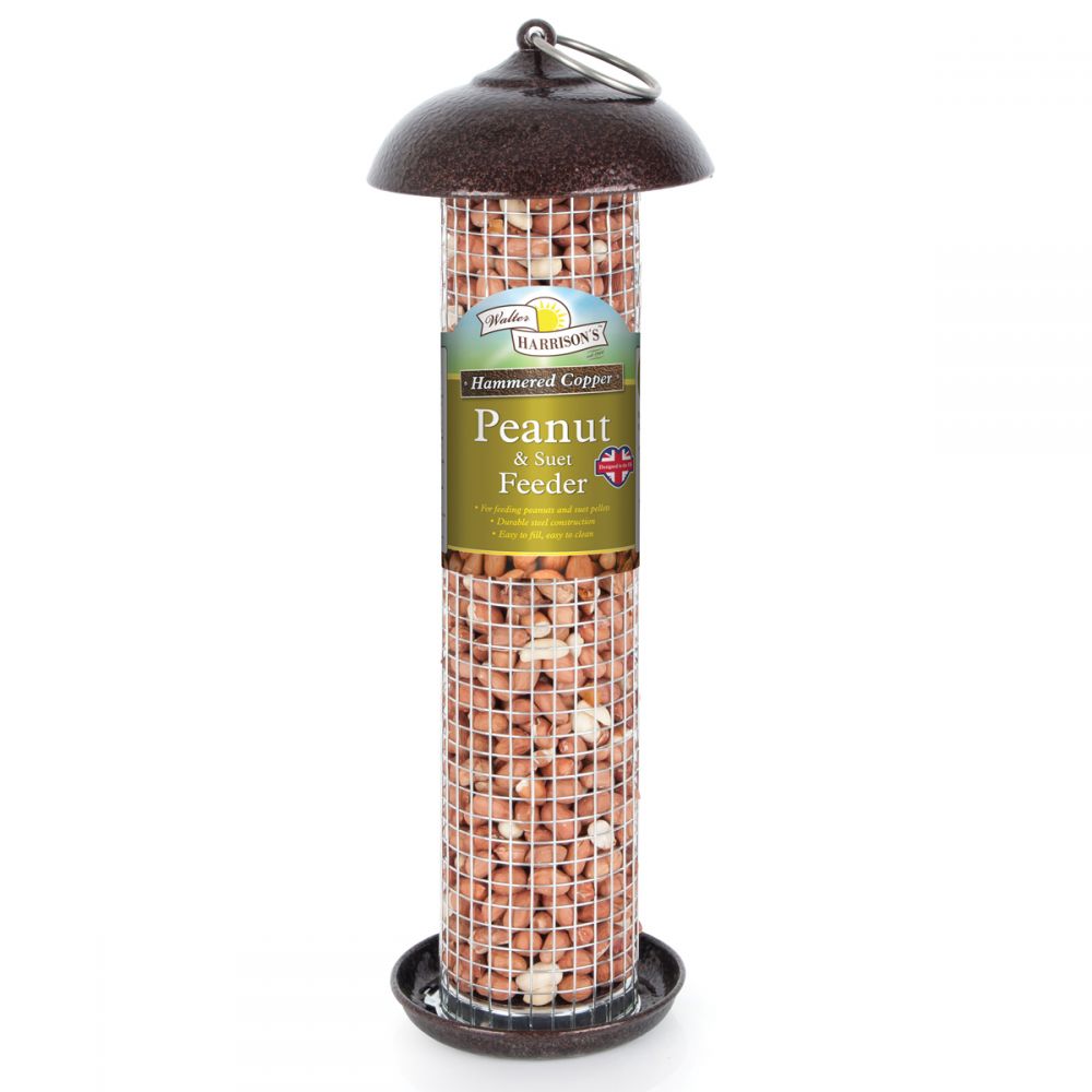 Walter Harrison's Hammered Copper Seed Feeder 20cm